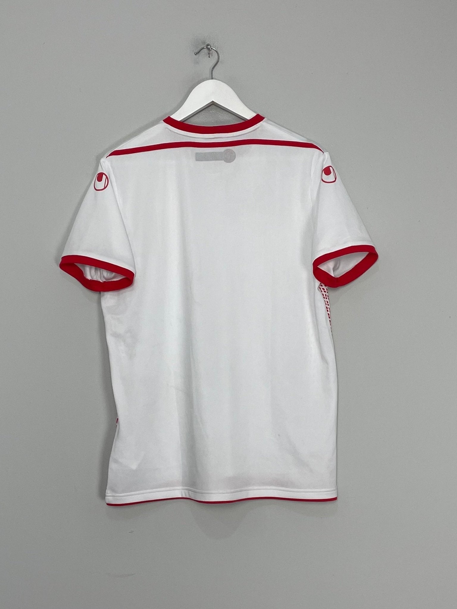 Shop 2018/19 TUNISIA HOME SHIRT (L) UHLSPORT, classic football shirts, vintage football shirts & retro soccer jerseys at Cult Kits
