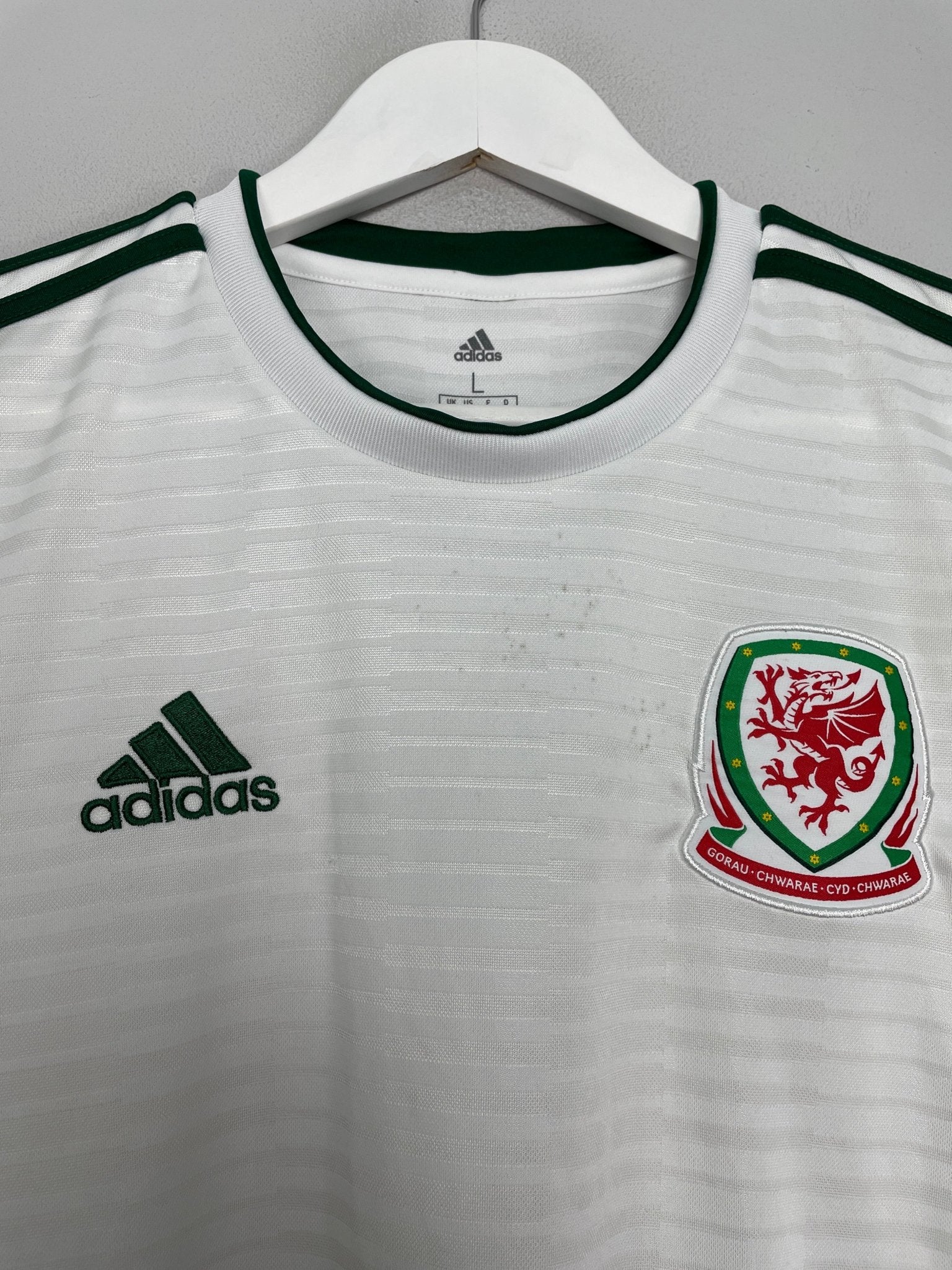 Shop 2018/19 WALES AWAY SHIRT (L) ADIDAS, classic football shirts, vintage football shirts & retro soccer jerseys at Cult Kits
