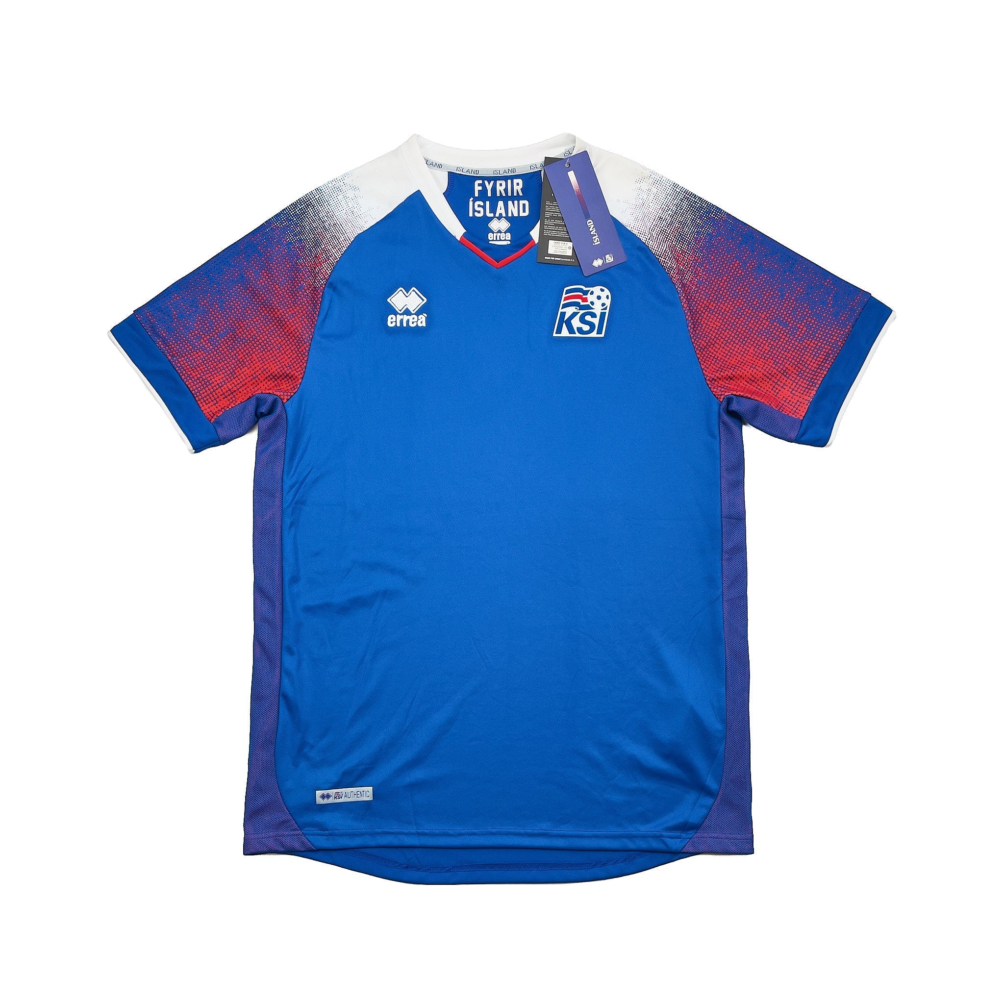 Buy 2018/20 Iceland *BNWT* Home Shirt (L) Errea ~ Free worldwide shipping ~ Authentic Vintage Football Shirts from Cult Kits
