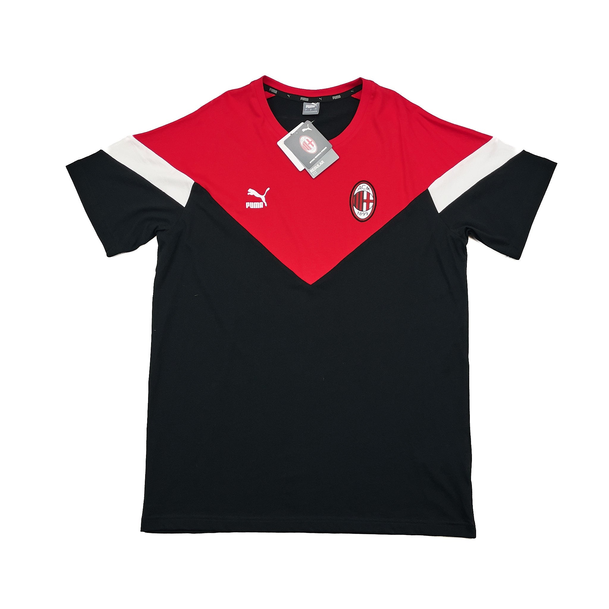 Buy 2019/20 AC Milan *BNWT* Puma Iconic T-Shirt (Multiple Sizes) ~ Free worldwide shipping ~ Authentic Vintage Football Shirts from Cult Kits