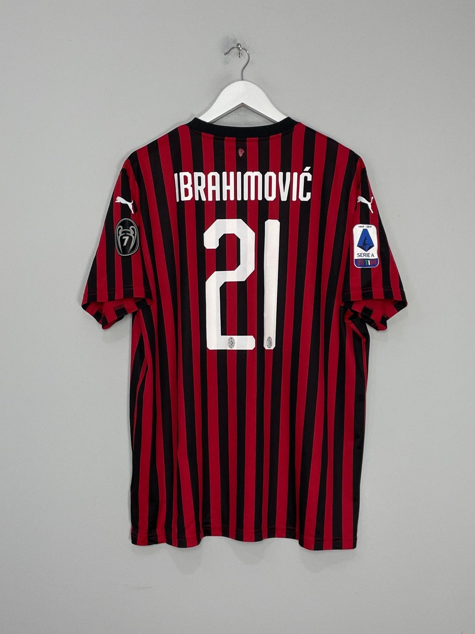 2019/20 AC MILAN IBRAHIMOVIC #21 HOME SHIRT (XL) PUMA – Cult Kits