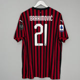 Shop 2019/20 AC MILAN IBRAHIMOVIC #21 HOME SHIRT (XL) PUMA, classic football shirts, vintage football shirts & retro soccer jerseys at Cult Kits