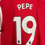 Shop 2019/20 ARSENAL PEPE #19 HOME SHIRT (XL) ADIDAS, classic football shirts, vintage football shirts & retro soccer jerseys at Cult Kits