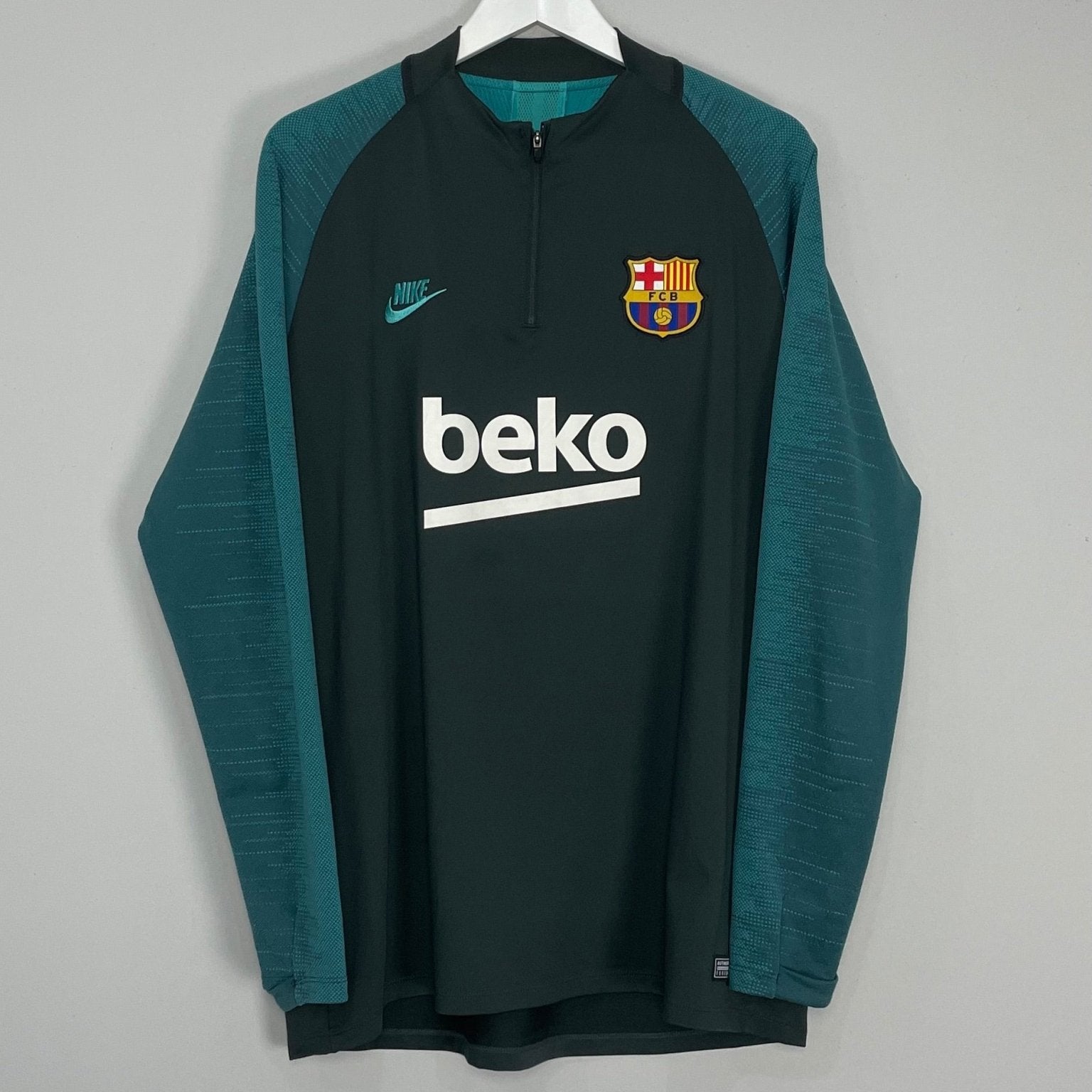 Shop 2019/20 BARCELONA 1/4 ZIP (XL) NIKE, classic football shirts, vintage football shirts & retro soccer jerseys at Cult Kits