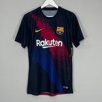 Shop 2019/20 BARCELONA *BNWT* PRE MATCH SHIRT (M) NIKE, classic football shirts, vintage football shirts & retro soccer jerseys at Cult Kits