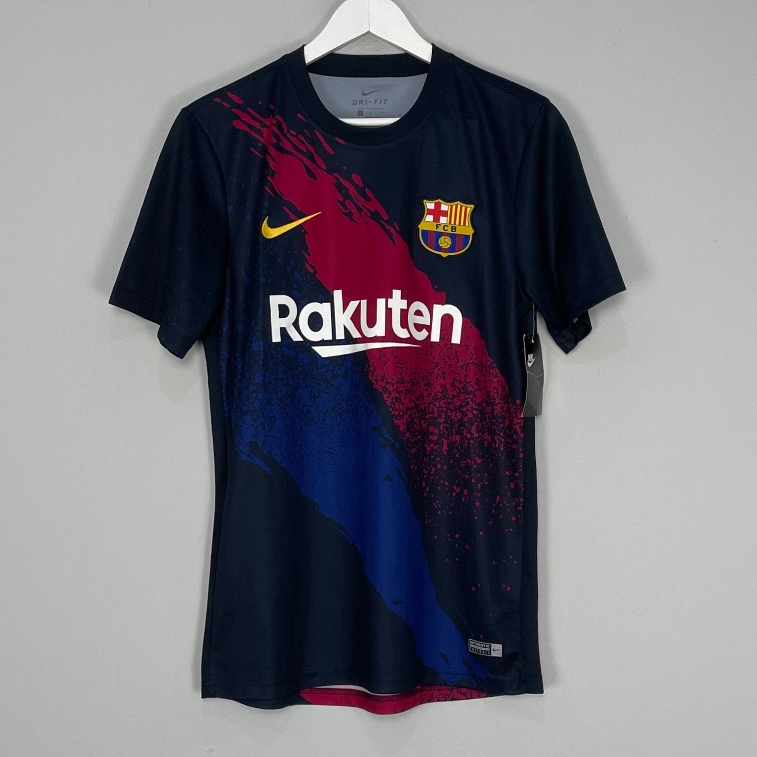Shop 2019/20 BARCELONA *BNWT* PRE MATCH SHIRT (M) NIKE, classic football shirts, vintage football shirts & retro soccer jerseys at Cult Kits