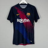 Shop 2019/20 BARCELONA *BNWT* PRE MATCH SHIRT (M) NIKE, classic football shirts, vintage football shirts & retro soccer jerseys at Cult Kits