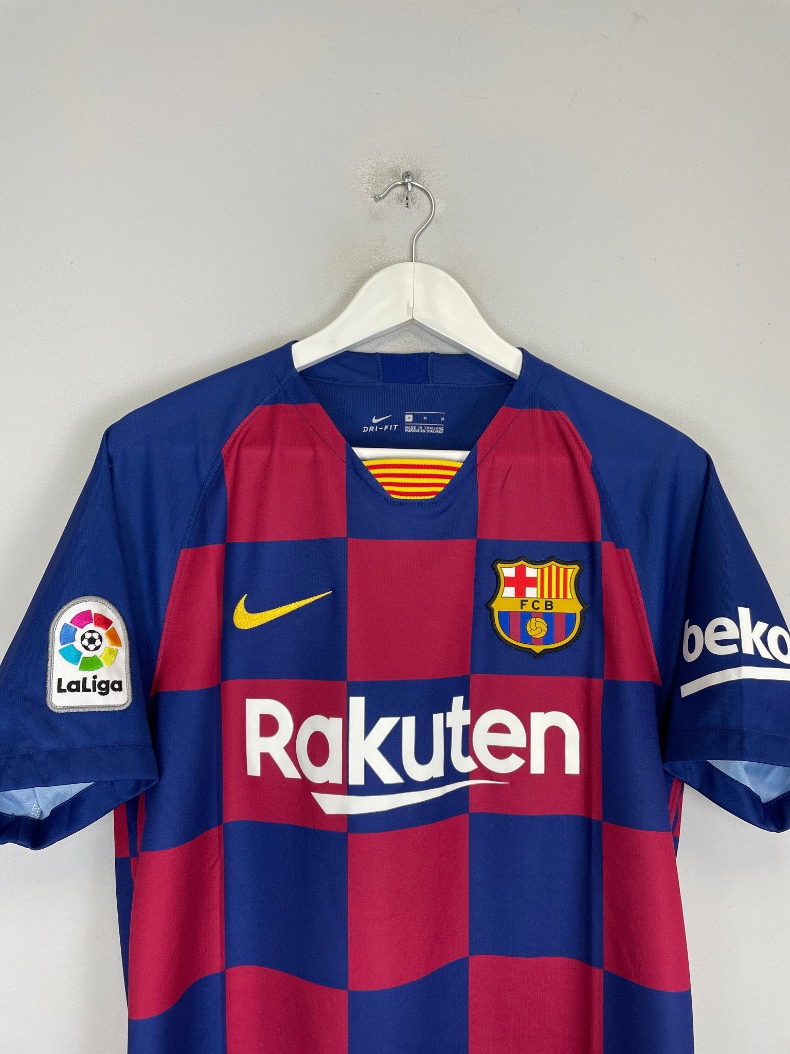 Shop 2019/20 BARCELONA HOME SHIRT (M) NIKE, classic football shirts, vintage football shirts & retro soccer jerseys at Cult Kits
