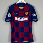 Shop 2019/20 BARCELONA HOME SHIRT (M) NIKE, classic football shirts, vintage football shirts & retro soccer jerseys at Cult Kits