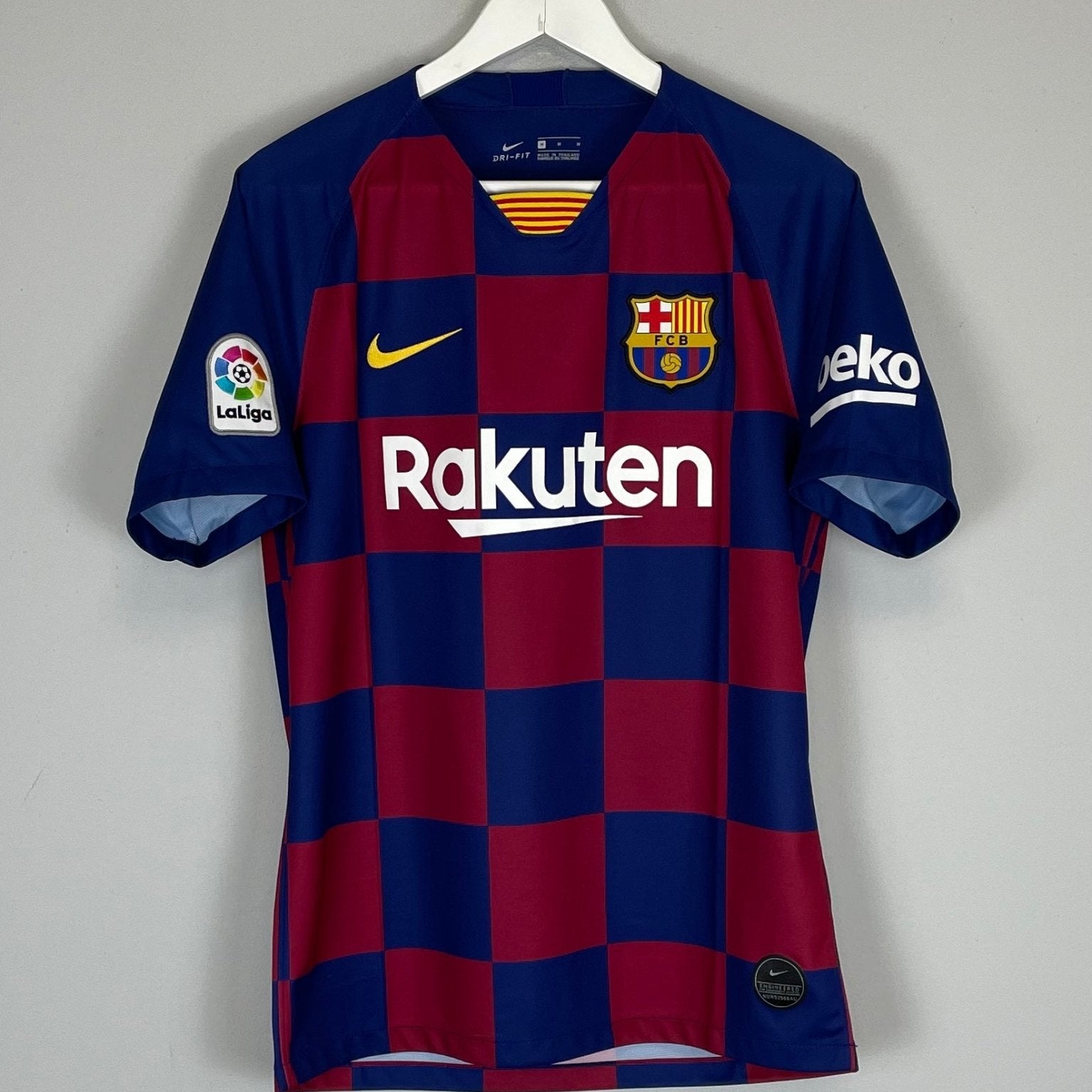 Shop 2019/20 BARCELONA HOME SHIRT (M) NIKE, classic football shirts, vintage football shirts & retro soccer jerseys at Cult Kits