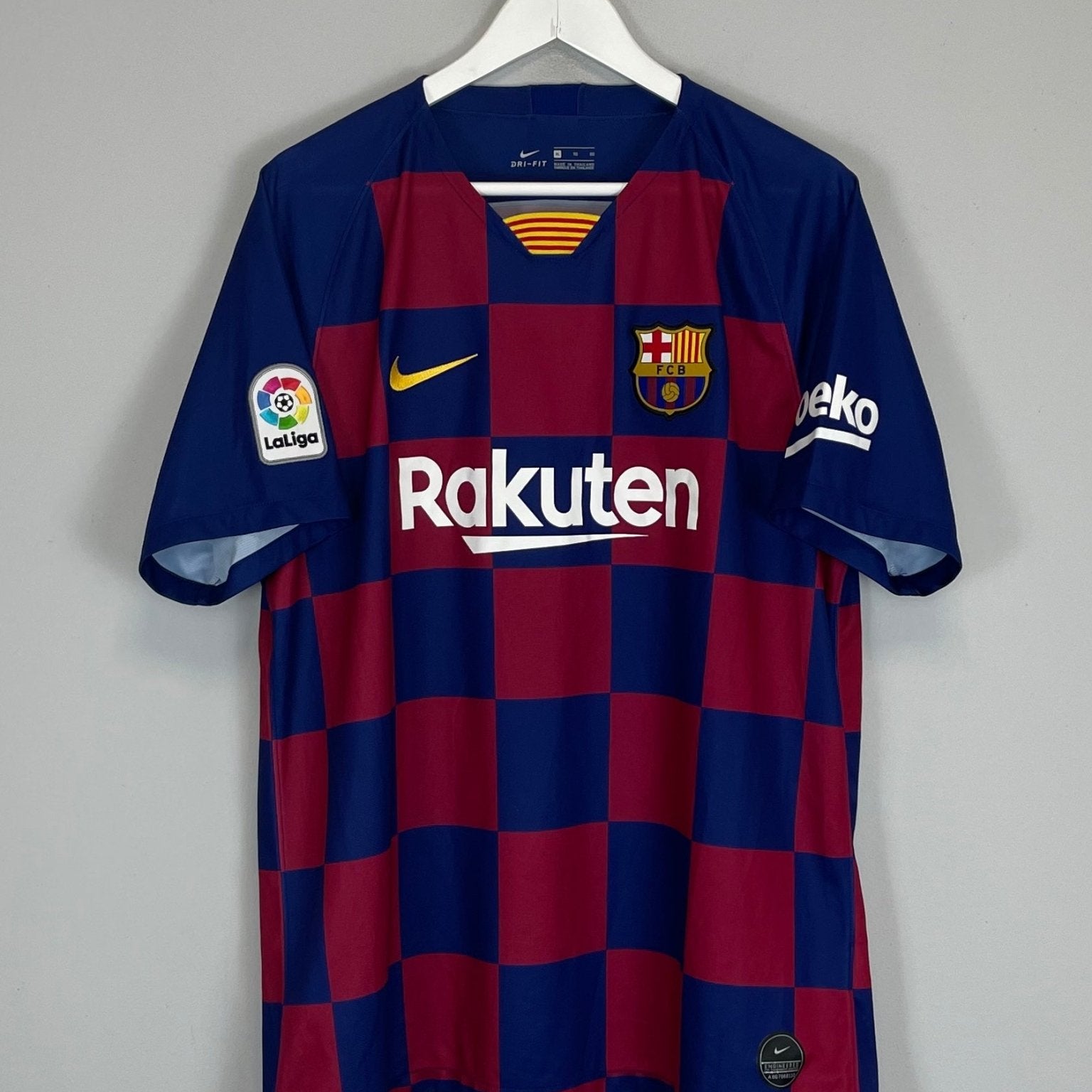 Shop 2019/20 BARCELONA HOME SHIRT (XL) NIKE, classic football shirts, vintage football shirts & retro soccer jerseys at Cult Kits