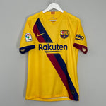 Shop 2019/20 BARCELONA MESSI #10 AWAY SHIRT (M) NIKE, classic football shirts, vintage football shirts & retro soccer jerseys at Cult Kits