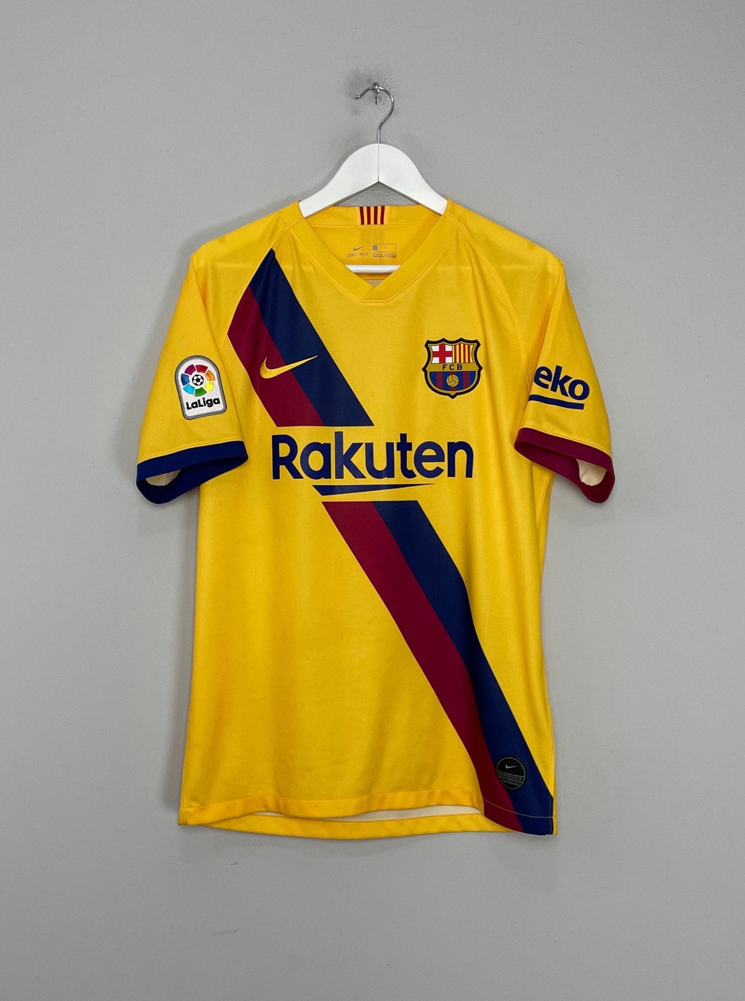 Shop 2019/20 BARCELONA MESSI #10 AWAY SHIRT (M) NIKE, classic football shirts, vintage football shirts & retro soccer jerseys at Cult Kits