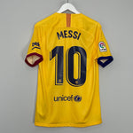 Shop 2019/20 BARCELONA MESSI #10 AWAY SHIRT (M) NIKE, classic football shirts, vintage football shirts & retro soccer jerseys at Cult Kits