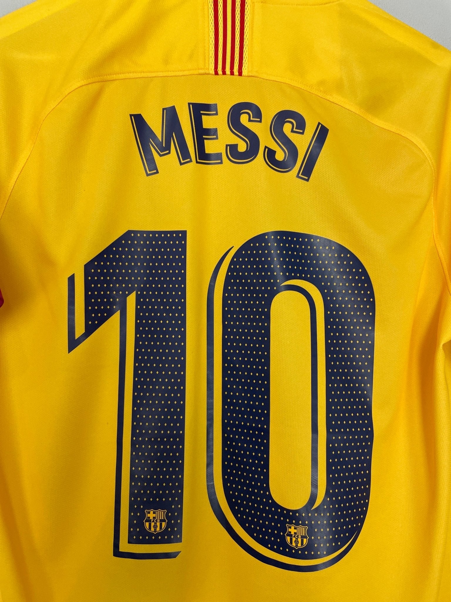 Shop 2019/20 BARCELONA MESSI #10 AWAY SHIRT (M) NIKE, classic football shirts, vintage football shirts & retro soccer jerseys at Cult Kits