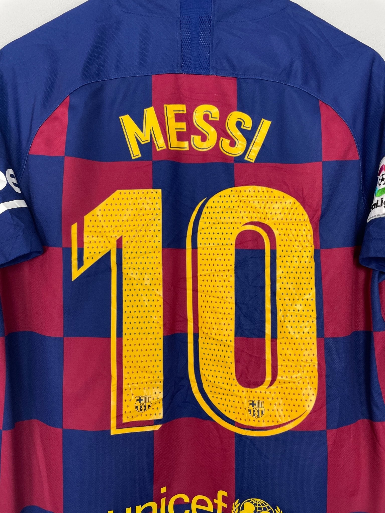 Shop 2019/20 BARCELONA MESSI #10 HOME SHIRT (L) NIKE, classic football shirts, vintage football shirts & retro soccer jerseys at Cult Kits