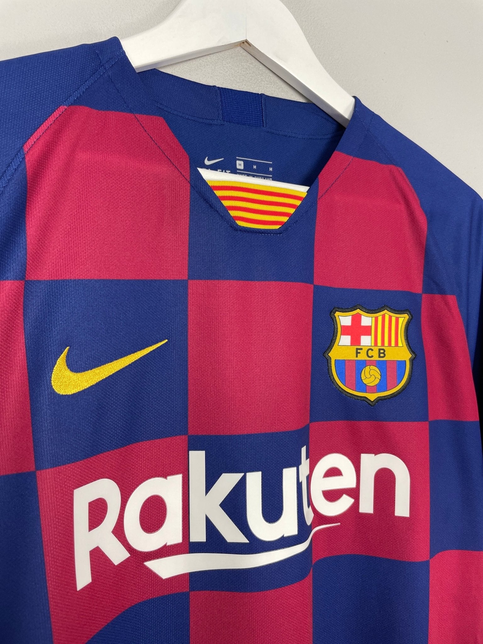 Shop 2019/20 BARCELONA MESSI #10 HOME SHIRT (M) NIKE, classic football shirts, vintage football shirts & retro soccer jerseys at Cult Kits