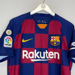 2019/20 BARCELONA MESSI 10 HOME SHIRT (M) NIKE - Cult Kits - Medium - Buy Vintage Football Shirts, Authentic Retro Football Shirts For Sale, Classic Football Shirts & Soccer Jersey