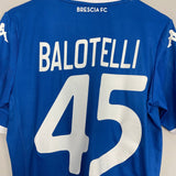 Shop 2019/20 BRESCIA BALOTELLI #45 HOME SHIRT (L) KAPPA, classic football shirts, vintage football shirts & retro soccer jerseys at Cult Kits