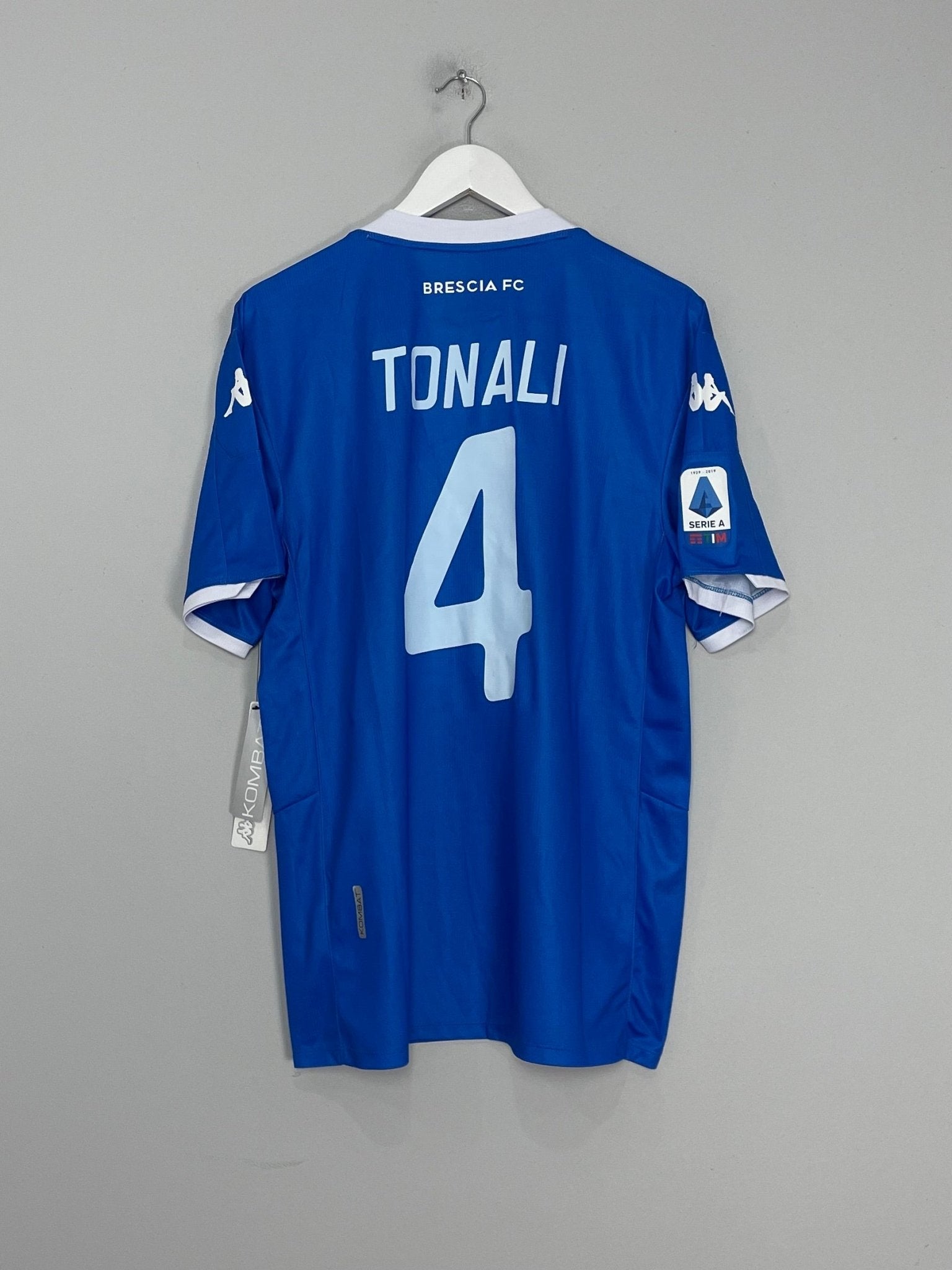Shop 2019/20 BRESCIA TONALI #4 HOME SHIRT (XL) KAPPA, classic football shirts, vintage football shirts & retro soccer jerseys at Cult Kits