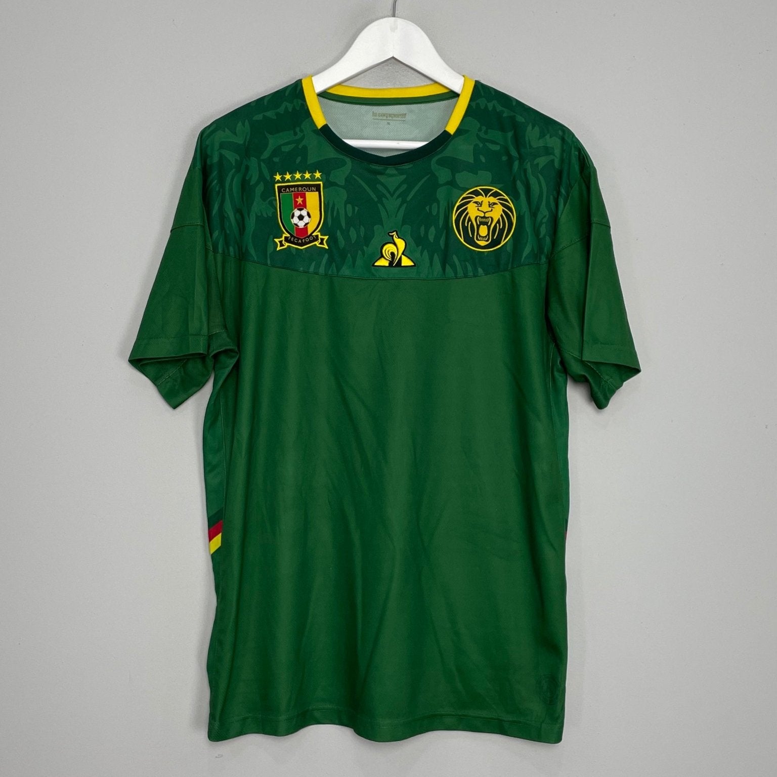 Shop 2019/20 CAMEROON HOME SHIRT (XL) LE COQ, classic football shirts, vintage football shirts & retro soccer jerseys at Cult Kits