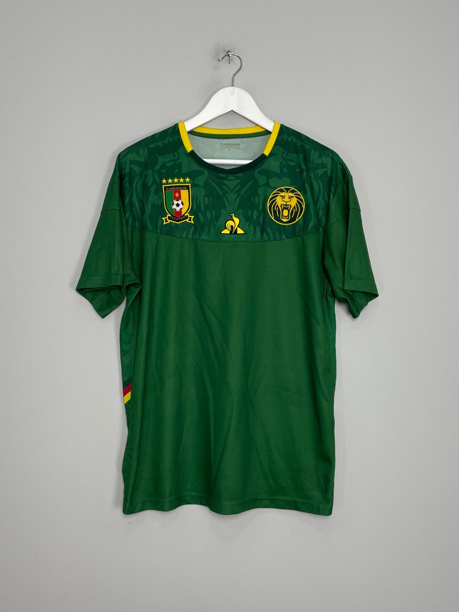 Shop 2019/20 CAMEROON HOME SHIRT (XL) LE COQ, classic football shirts, vintage football shirts & retro soccer jerseys at Cult Kits