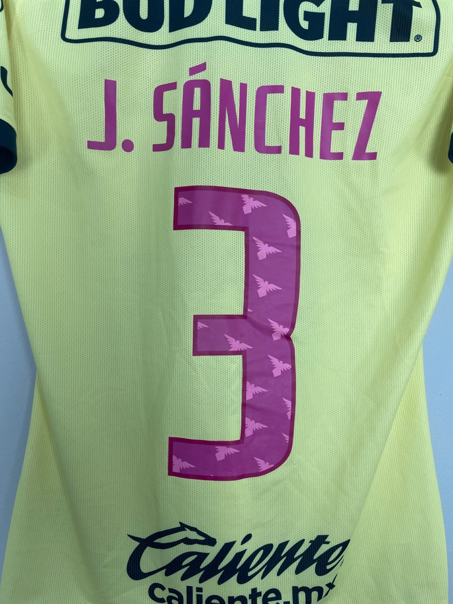 Shop 2019/20 CLUB AMERICA J.SANCHEZ #3 *PLAYER ISSUE* HOME SHIRT (M) NIKE, classic football shirts, vintage football shirts & retro soccer jerseys at Cult Kits