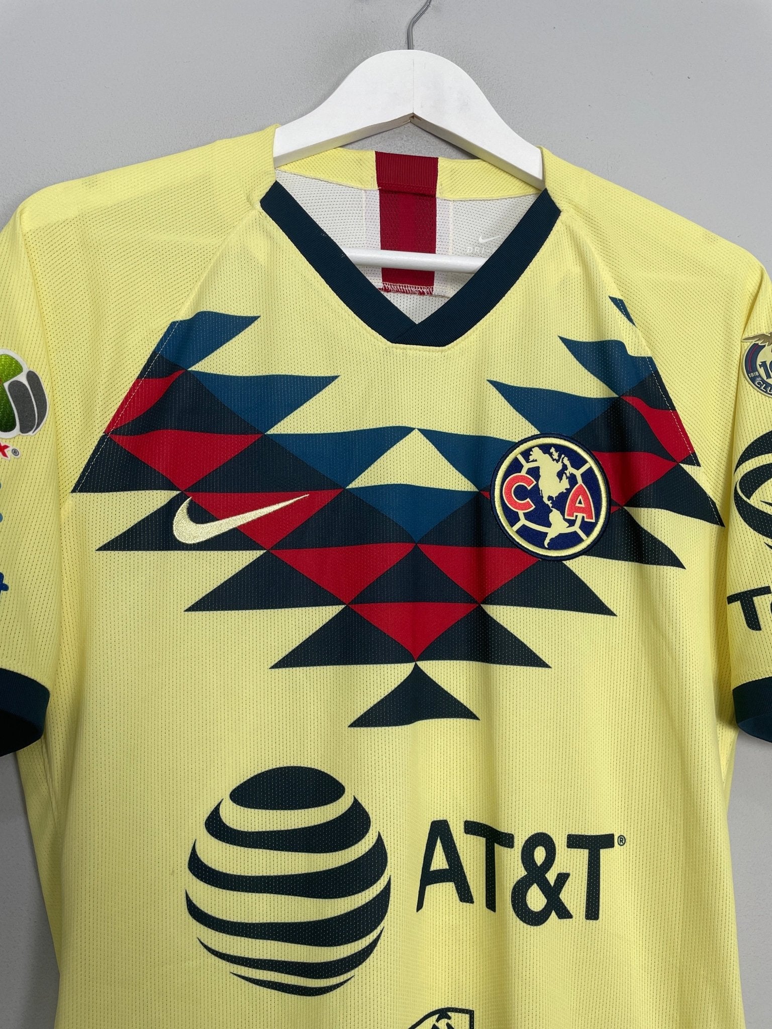 Shop 2019/20 CLUB AMERICA J.SANCHEZ #3 *PLAYER ISSUE* HOME SHIRT (M) NIKE, classic football shirts, vintage football shirts & retro soccer jerseys at Cult Kits