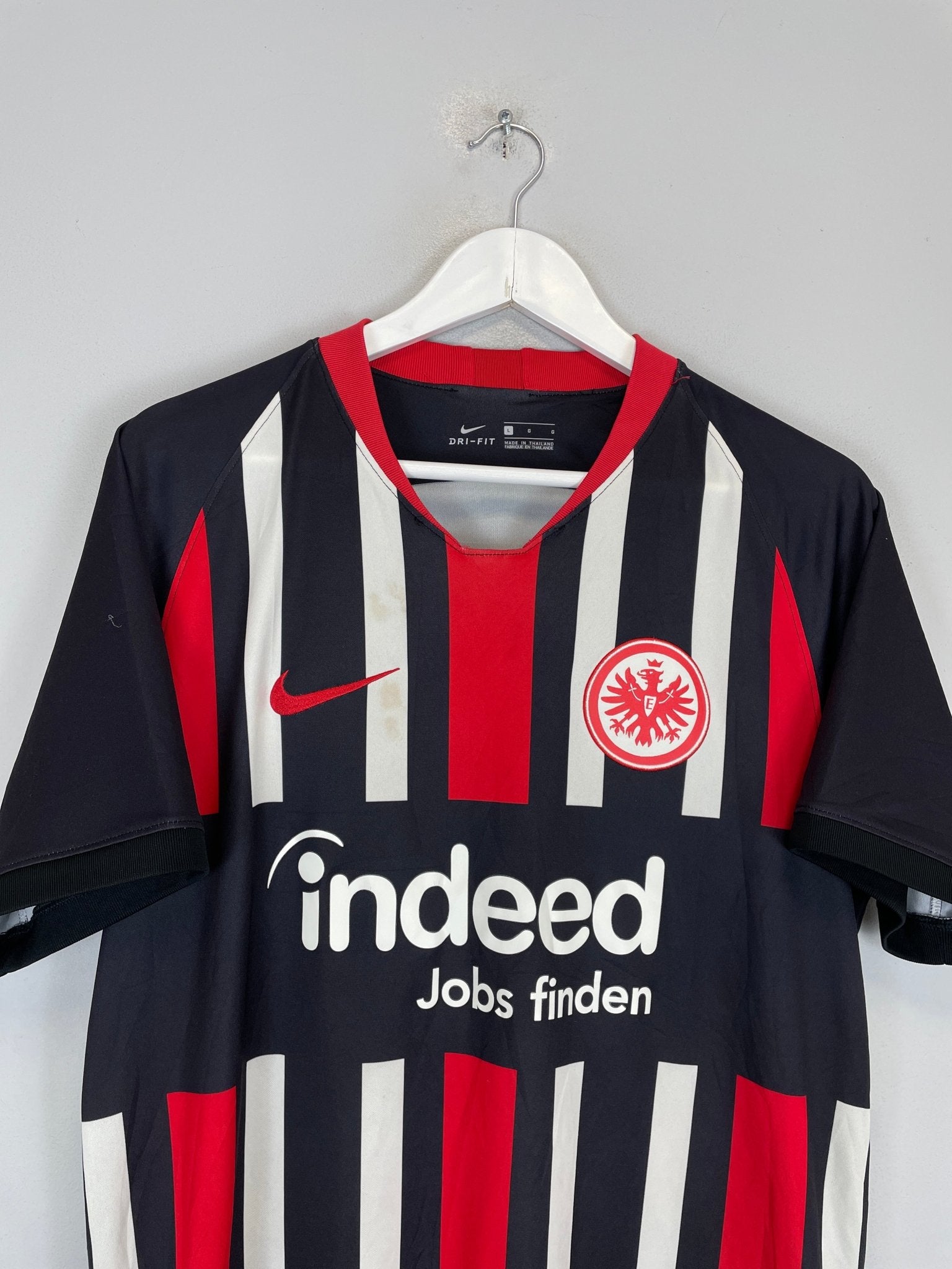 Shop 2019/20 EINTRACHT FRANKFURT HOME SHIRT (L) NIKE, classic football shirts, vintage football shirts & retro soccer jerseys at Cult Kits
