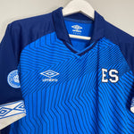 Shop 2019/20 EL SALVADOR HOME SHIRT (L) UMBRO, classic football shirts, vintage football shirts & retro soccer jerseys at Cult Kits