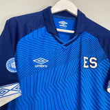 Shop 2019/20 EL SALVADOR HOME SHIRT (L) UMBRO, classic football shirts, vintage football shirts & retro soccer jerseys at Cult Kits