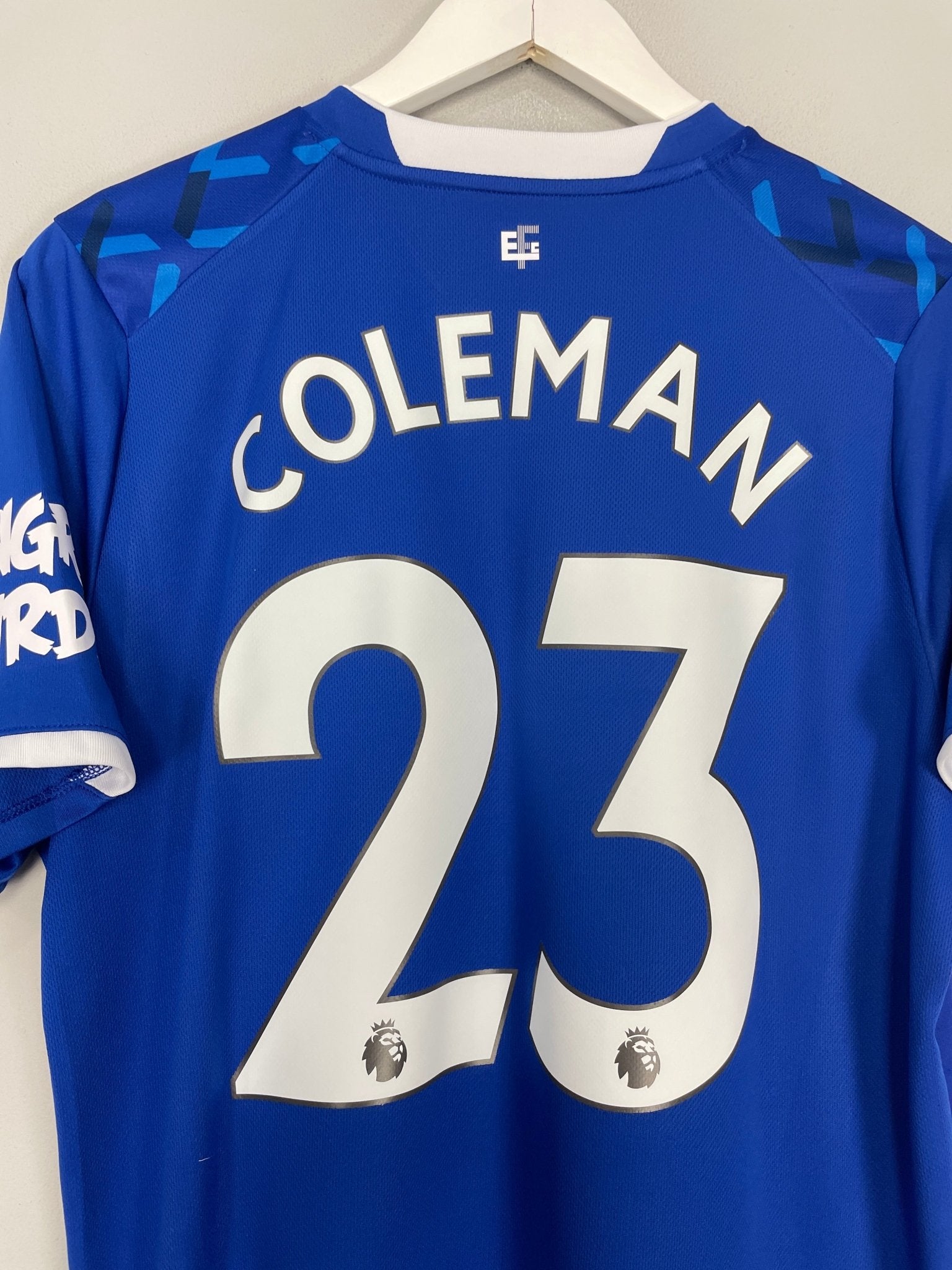 Shop 2019/20 EVERTON COLEMAN #23 HOME SHIRT (L) UMBRO, classic football shirts, vintage football shirts & retro soccer jerseys at Cult Kits