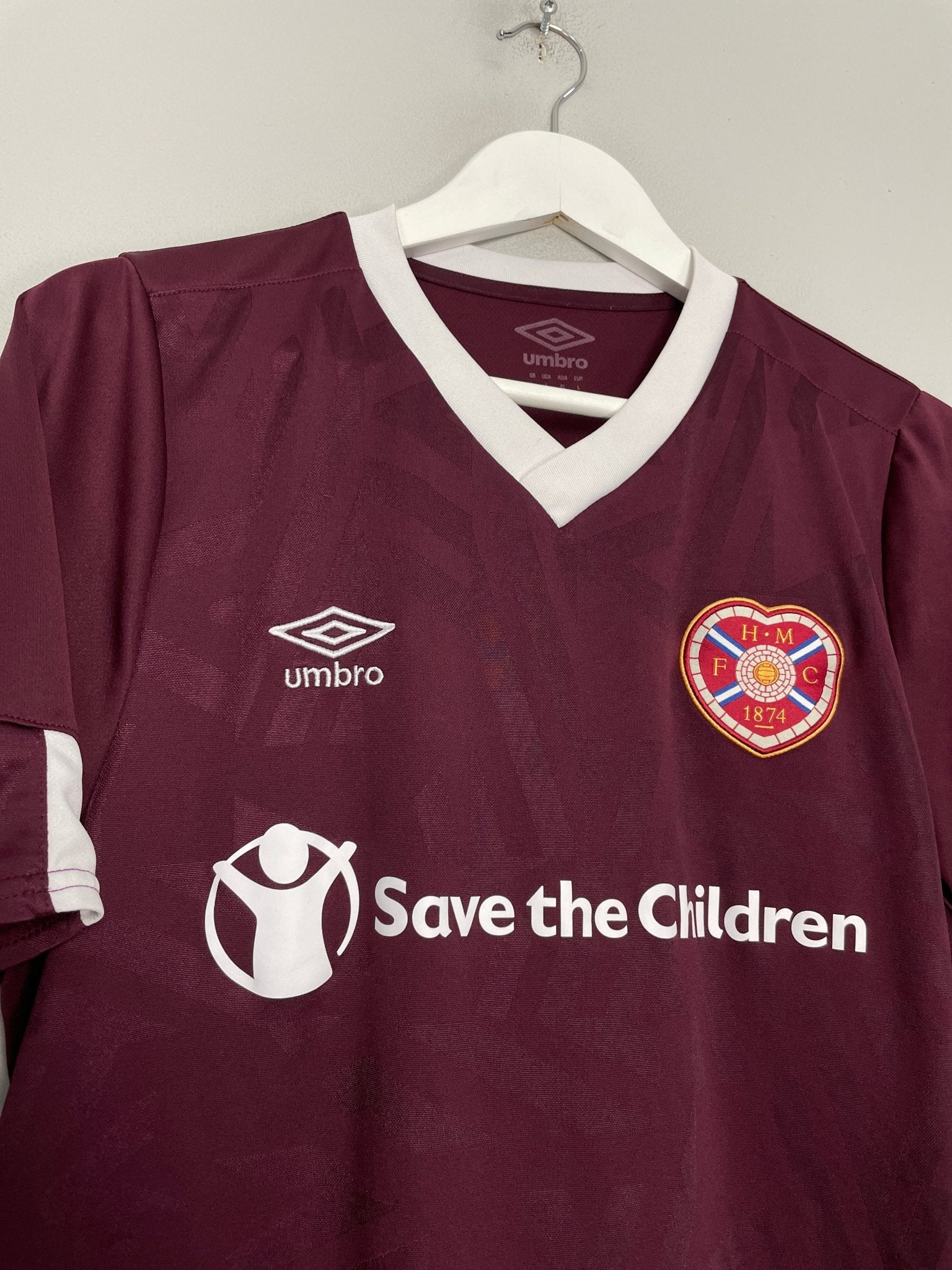 Shop 2019/20 HEARTS HOME SHIRT (L) UMBRO, classic football shirts, vintage football shirts & retro soccer jerseys at Cult Kits