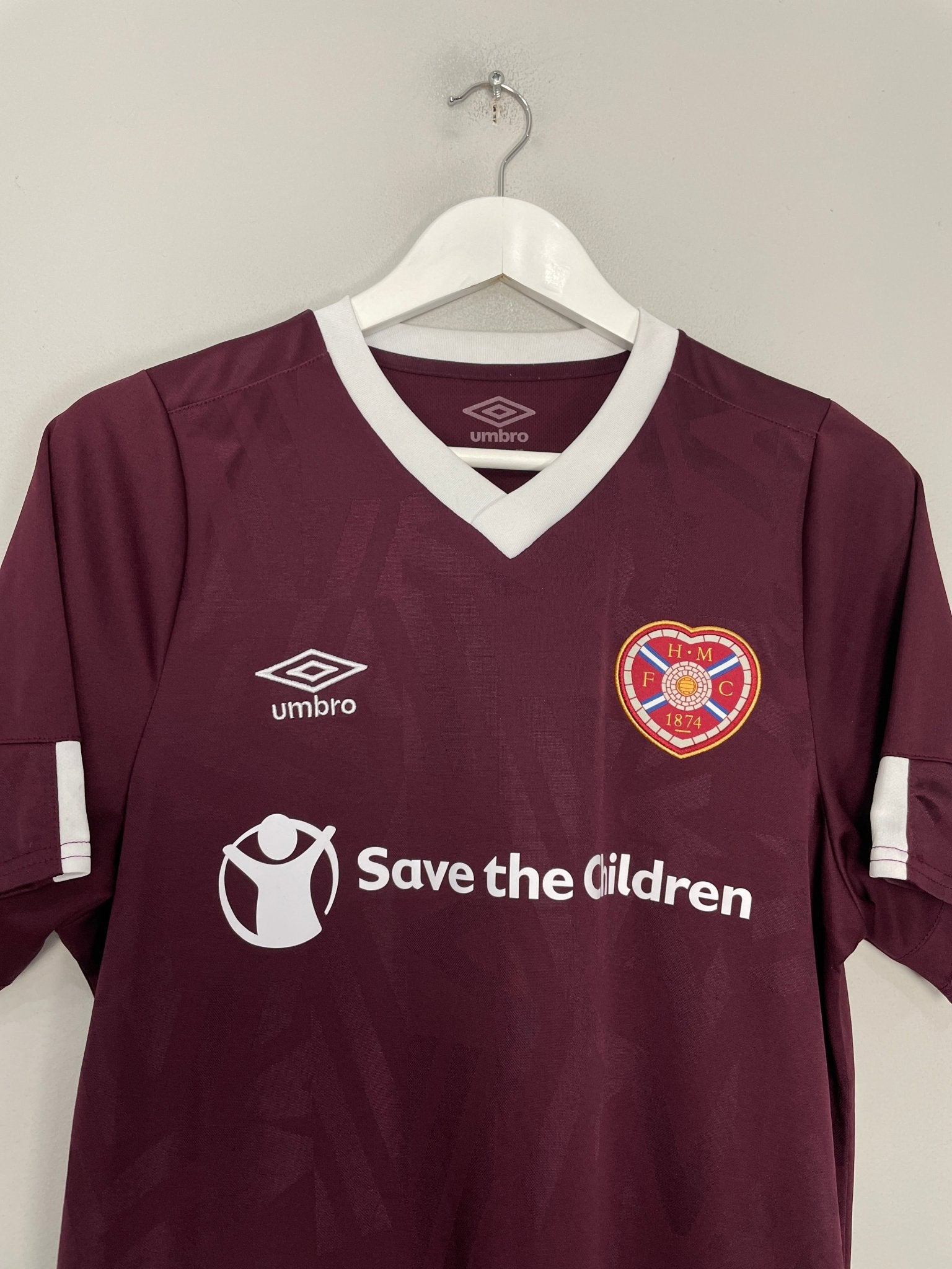 Shop 2019/20 HEARTS HOME SHIRT (M) UMBRO, classic football shirts, vintage football shirts & retro soccer jerseys at Cult Kits