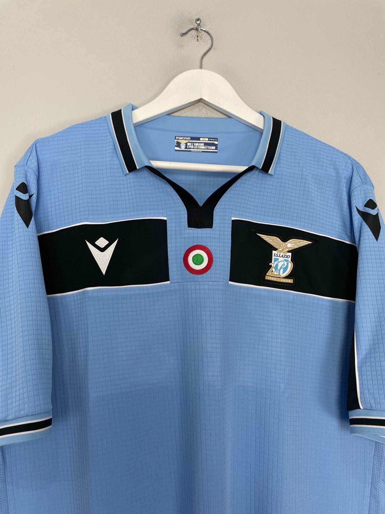 Shop 2019/20 LAZIO IMMOBILE #17 *BNWT* HOME SHIRT (XXXL) MACRON, classic football shirts, vintage football shirts & retro soccer jerseys at Cult Kits