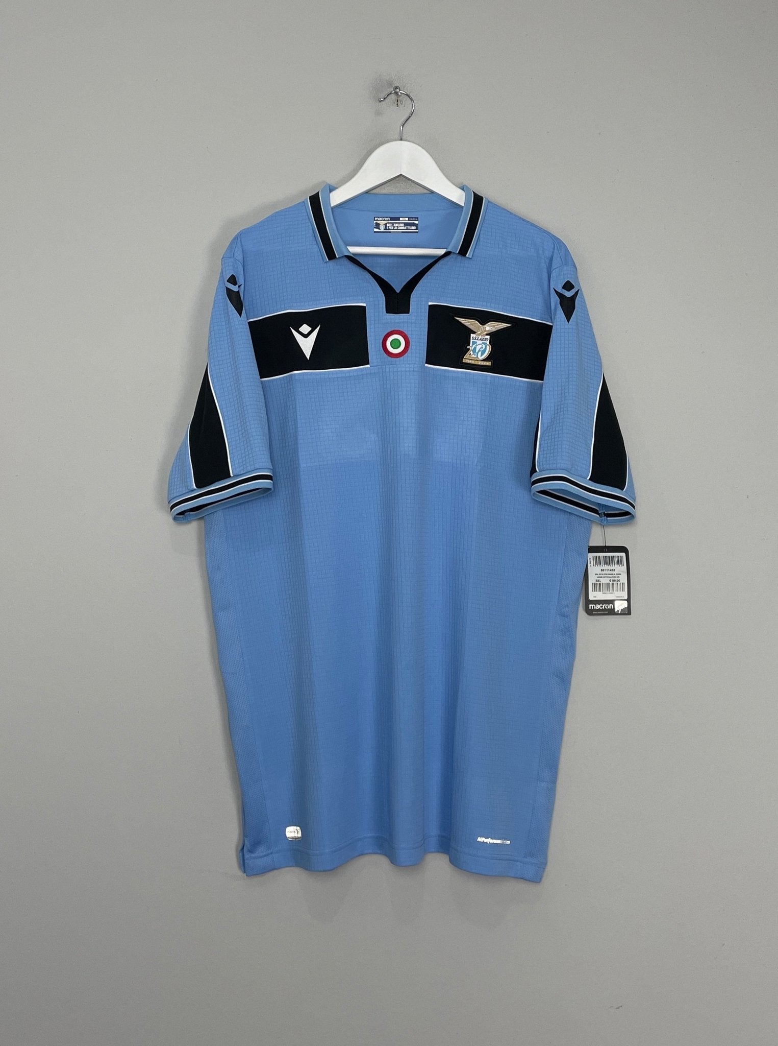 Shop 2019/20 LAZIO IMMOBILE #17 *BNWT* HOME SHIRT (XXXL) MACRON, classic football shirts, vintage football shirts & retro soccer jerseys at Cult Kits