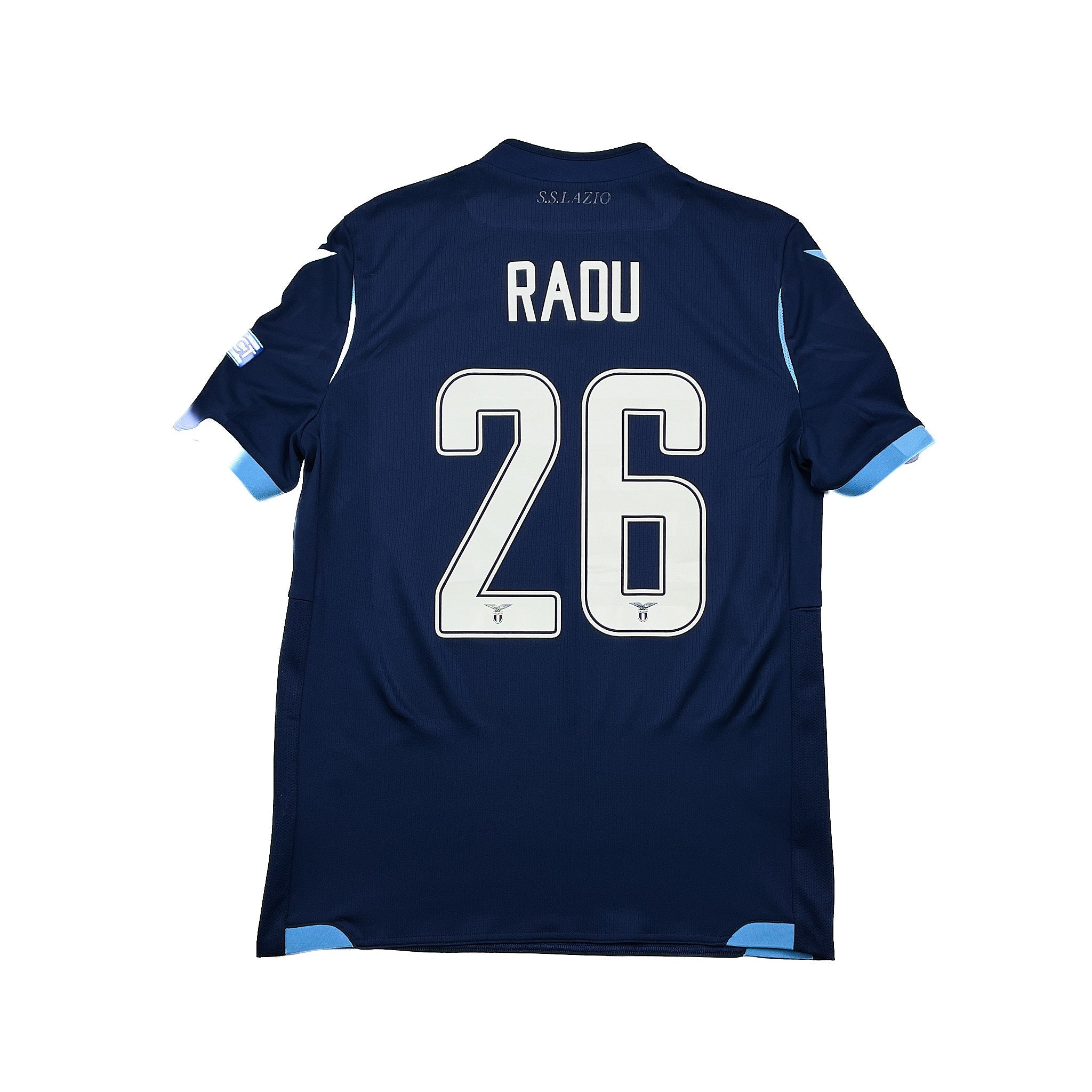 Buy 2019/20 Lazio Radu 26 *Match Issue* E/L Third Shirt (M) Macron ~ Free worldwide shipping ~ Authentic Vintage Football Shirts from Cult Kits