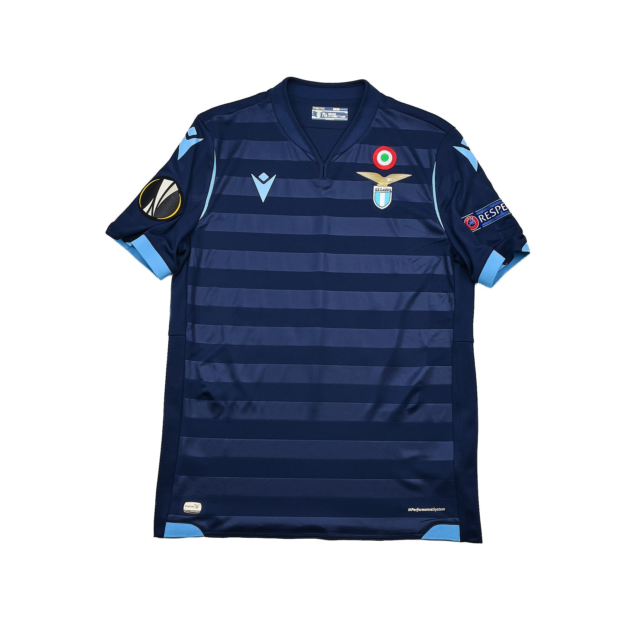 Buy 2019/20 Lazio Radu 26 *Match Issue* E/L Third Shirt (M) Macron ~ Free worldwide shipping ~ Authentic Vintage Football Shirts from Cult Kits