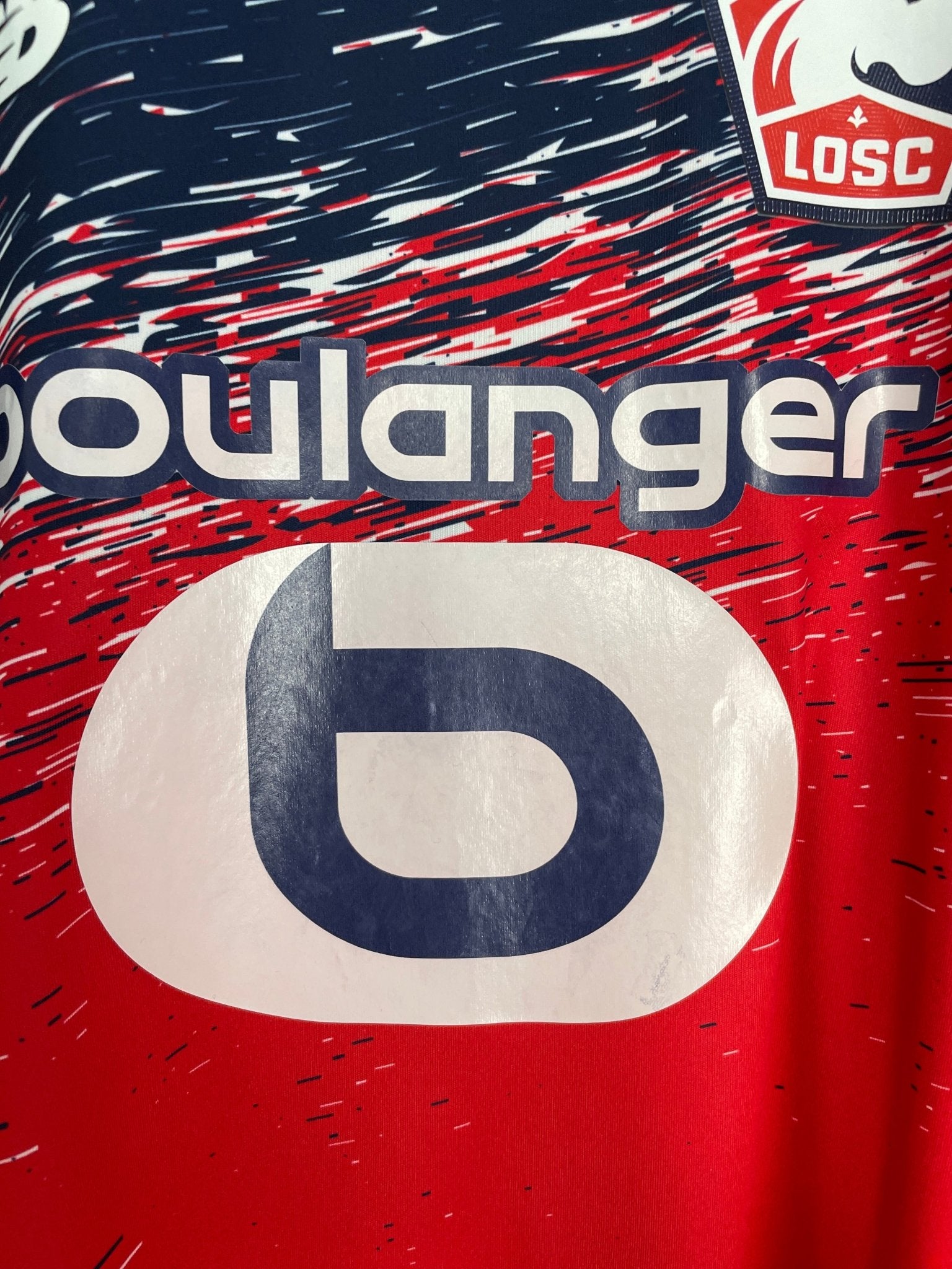 Shop 2019/20 LILLE OSIMHEN #7 HOME SHIRT (L) NEW BALANCE, classic football shirts, vintage football shirts & retro soccer jerseys at Cult Kits