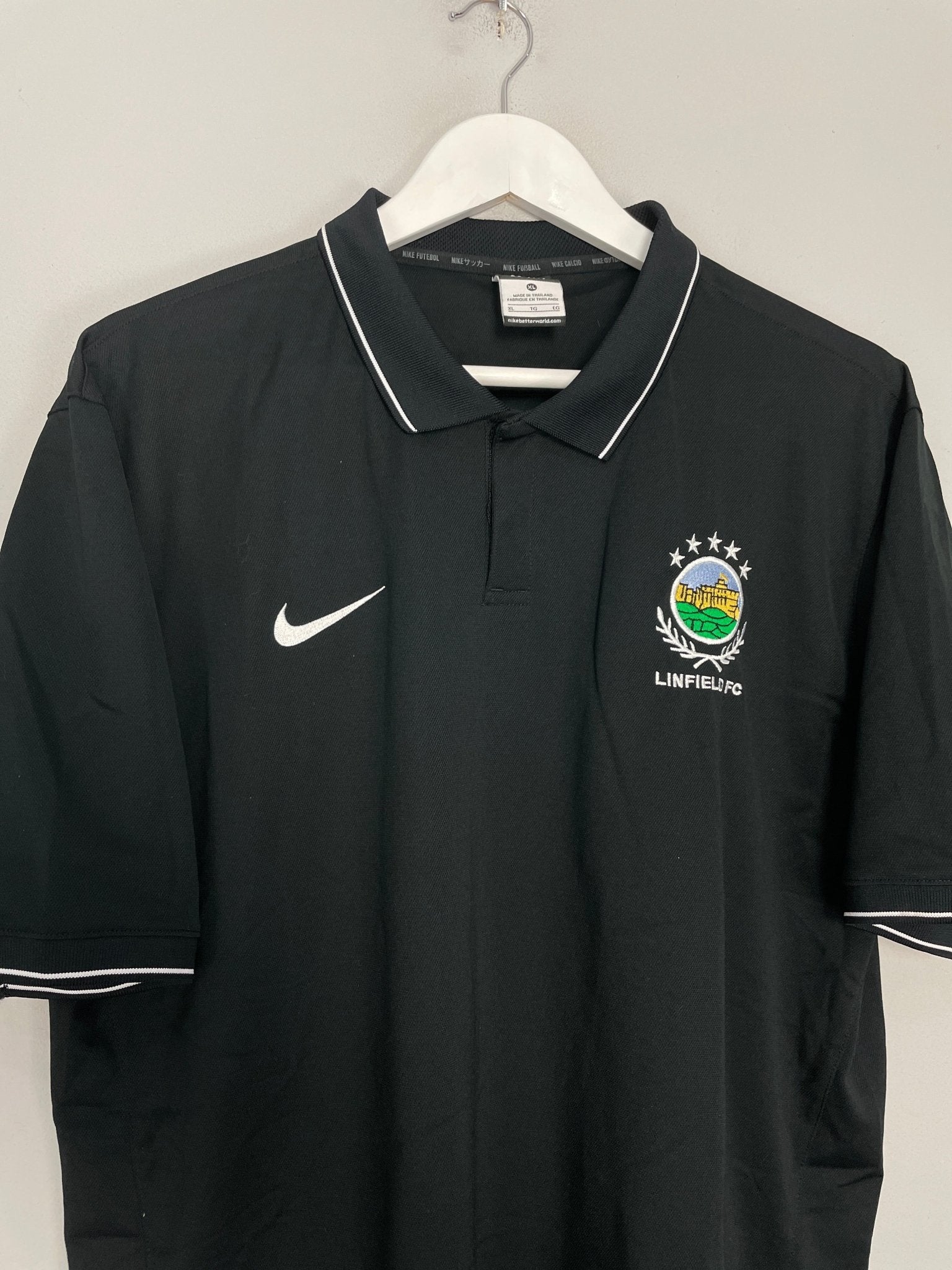 Shop 2019/20 LINFIELD FC POLO SHIRT (XL) NIKE, classic football shirts, vintage football shirts & retro soccer jerseys at Cult Kits