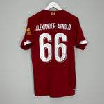 Shop 2019/20 LIVERPOOL ALEXANDER-ARNOLD #66 HOME SHIRT (M) NEW BALANCE, classic football shirts, vintage football shirts & retro soccer jerseys at Cult Kits