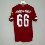 Shop 2019/20 LIVERPOOL ALEXANDER-ARNOLD #66 HOME SHIRT (M) NEW BALANCE, classic football shirts, vintage football shirts & retro soccer jerseys at Cult Kits