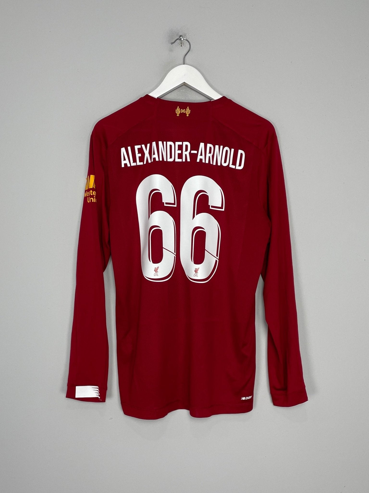 Shop 2019/20 LIVERPOOL ALEXANDER ARNOLD #66 L/S HOME SHIRT (L) NEW BALANCE, classic football shirts, vintage football shirts & retro soccer jerseys at Cult Kits