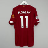 Shop 2019/20 LIVERPOOL M.SALAH #11 HOME SHIRT (L) NEW BALANCE, classic football shirts, vintage football shirts & retro soccer jerseys at Cult Kits