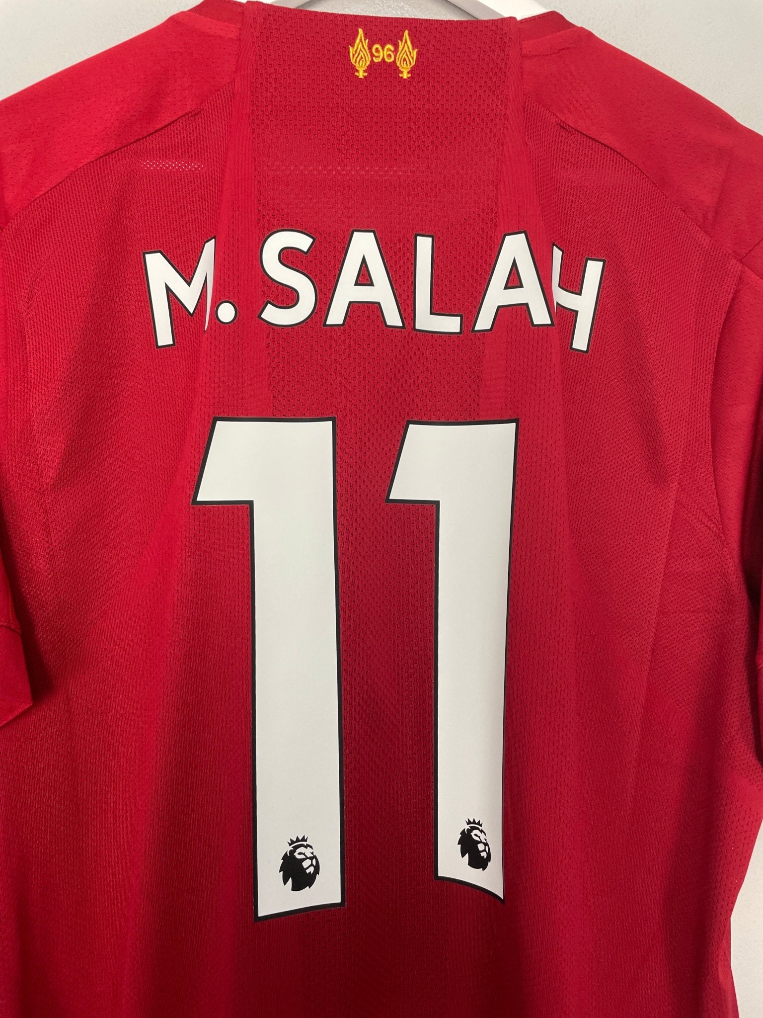 Shop 2019/20 LIVERPOOL M.SALAH #11 HOME SHIRT (L) NEW BALANCE, classic football shirts, vintage football shirts & retro soccer jerseys at Cult Kits