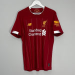 Shop 2019/20 LIVERPOOL M.SALAH #11 HOME SHIRT (M) NEW BALANCE, classic football shirts, vintage football shirts & retro soccer jerseys at Cult Kits