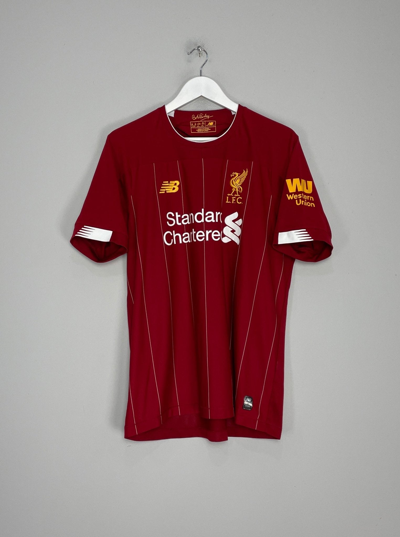 Shop 2019/20 LIVERPOOL SALAH #11 AWAY SHIRT (L) NEW BALANCE, classic football shirts, vintage football shirts & retro soccer jerseys at Cult Kits