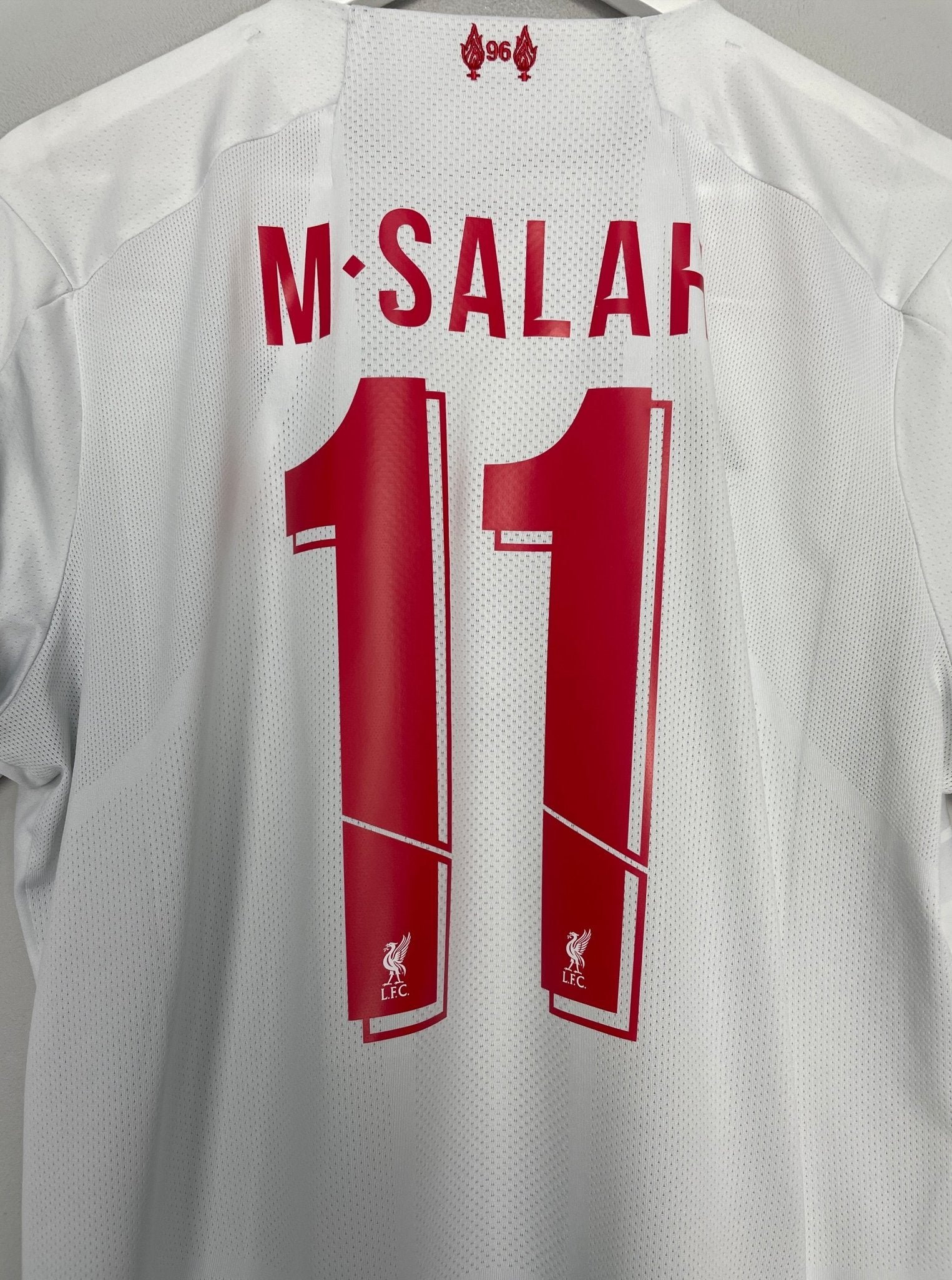 Shop 2019/20 LIVERPOOL SALAH #11 AWAY SHIRT (L) NEW BALANCE, classic football shirts, vintage football shirts & retro soccer jerseys at Cult Kits