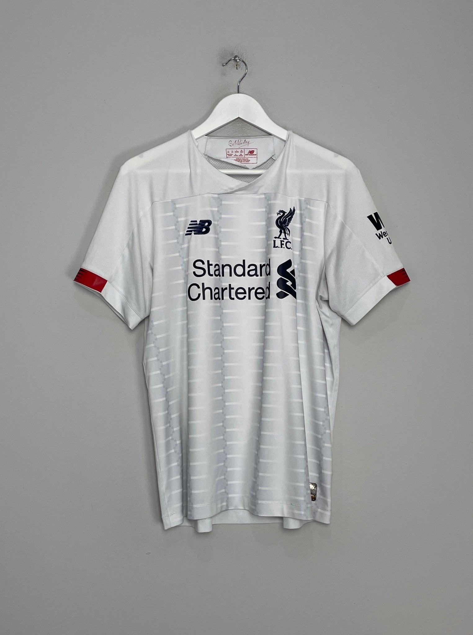 Shop 2019/20 LIVERPOOL SALAH #11 AWAY SHIRT (L) NEW BALANCE, classic football shirts, vintage football shirts & retro soccer jerseys at Cult Kits