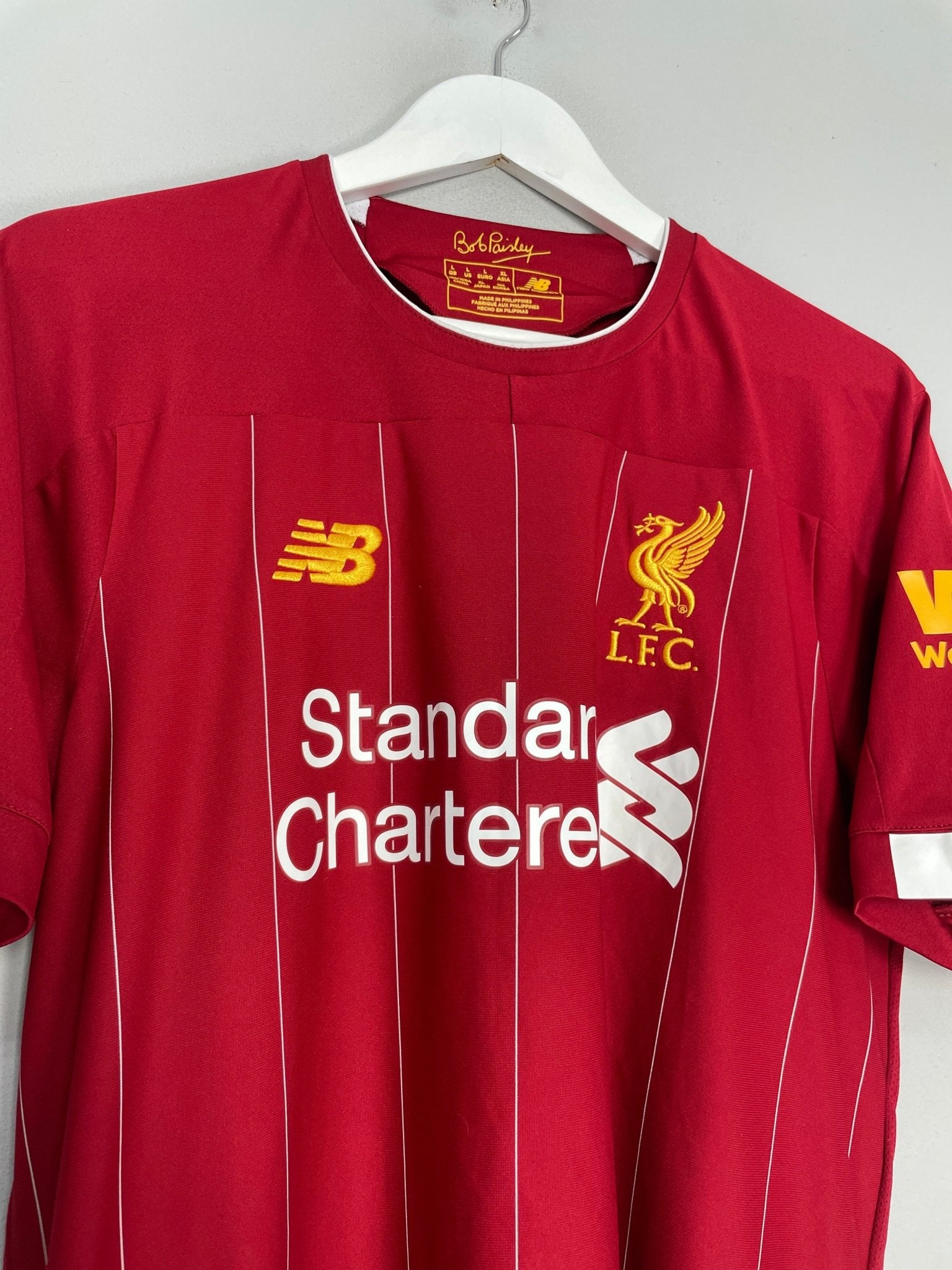 Shop 2019/20 LIVERPOOL SALAH #11 AWAY SHIRT (L) NEW BALANCE, classic football shirts, vintage football shirts & retro soccer jerseys at Cult Kits